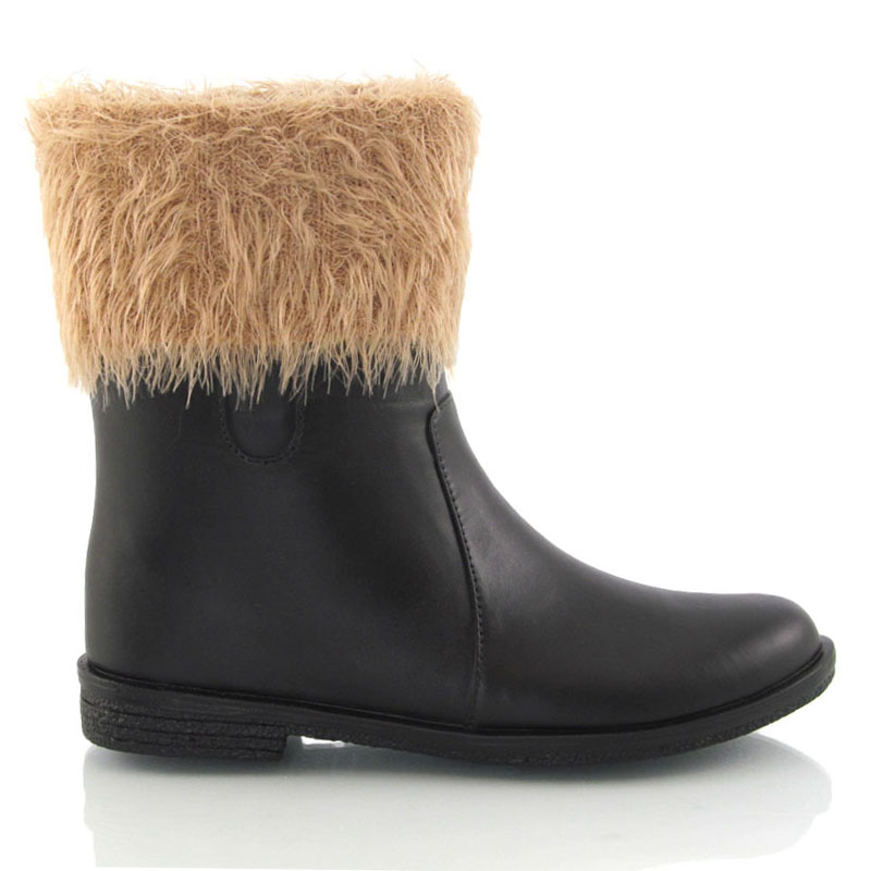 fur lined rubber boots